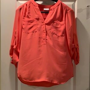 New York & Company coral top size XL